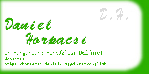 daniel horpacsi business card